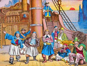 De piraten thuis, c1905 door Unbekannt