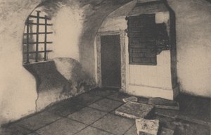 De gevangeniscel in de Shlisselburg-vesting door Unbekannt
