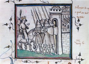 De terugkeer van Karel VI van Frankrijk na de Slag bij Roosebeke, 1382, 14e-15e eeuw
