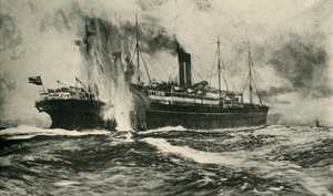 Het zinken van de SS Arabic, Eerste Wereldoorlog