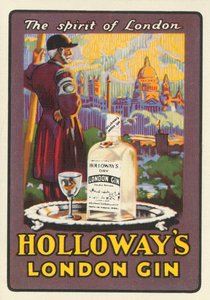 De geest van Londen - Holloways London Gin, c1930s door Unbekannt