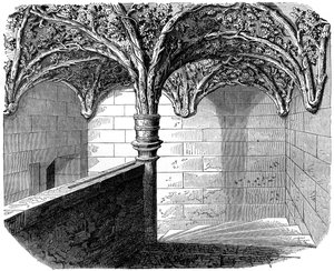 De trap van het Hotel de Bourgogne, Parijs, 1882-1884 door Unbekannt