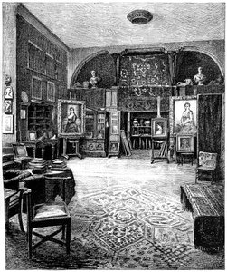 De studio van Sir Frederic Leighton, c1880-1882