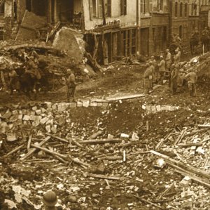 De inname van Ham, Noord-Frankrijk, 1917 door Unbekannt