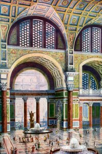 Het tepidarium van de Thermen van Caracalla, Rome, Italië, 1933-1934