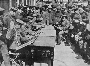 De behandeling van Duitse gewonden, 1915