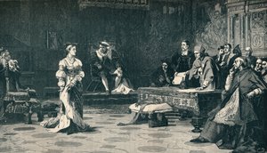 Het proces van Koningin Catherine, 1529 1905 door Unbekannt