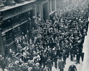 De oorlogscrisis in de stad: De sluiting van de London Stock Exchange, 1914
