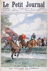 De water sprong bij de steeplechase, Auteuil door Unbekannt