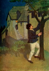 De jonge man schudt drie keer aan een boom, 1917 door Unbekannt