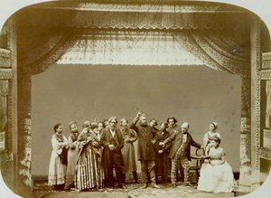 Theatergroep van het Volkstheater, Rusland, 1892