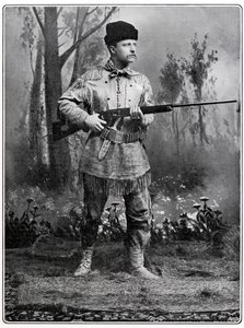 Theodore Roosevelt, Amerikaanse soldaat en politicus, ca. 1898 door Unbekannt