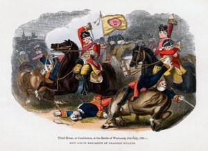Derde paard, of Carabiniers, bij de Slag om Warburg, 31 juli 1760 door Unbekannt