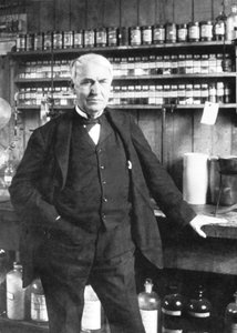Thomas Alva Edison in Menlo Park, late 1880s
