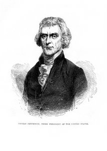 Thomas Jefferson, derde president van de Verenigde Staten, 1872 door Unbekannt