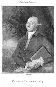 Thomas Pennant, 18e-eeuwse Britse natuuronderzoeker en reiziger, ca. 1840 door Unbekannt