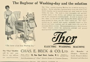 Thor: Elektrische Wasmachine - Chas E. Beck & Co. Ltd, 1920 door Unbekannt