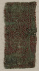 Drie fragmenten van Italiaanse gotische zijde, 1300s