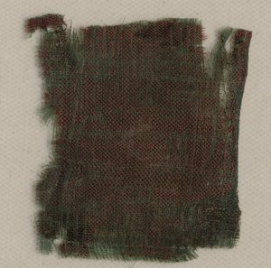 Drie fragmenten van Italiaanse gotische zijde, 1300s door Unbekannt
