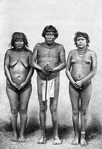 Drie Guarauni-indianen, Venezuela, 1895