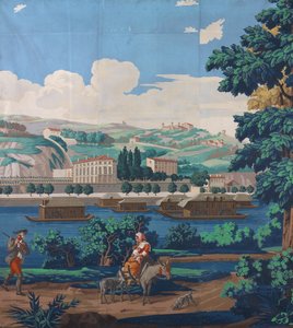 Drie Samengevoegde Panelen: De Uitzichten van Lyon, Frankrijk, Eerste editie