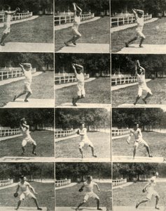 Discuswerpen zonder draaien, 1908 door Unbekannt
