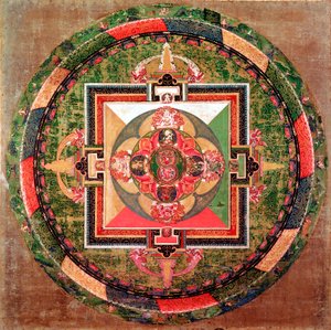 Tibetaanse Boeddhistische Mandala door Unbekannt