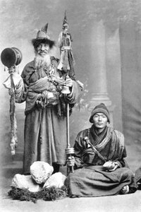 Tibetaanse bedelaars, c1910 door Unbekannt