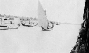Tigris-rivier, Bagdad, Irak, 1917-1919 door Unbekannt