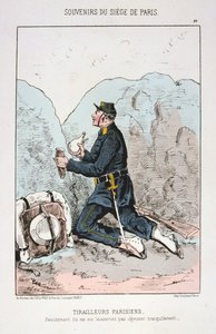 Tirailleurs Parisiens, Beleg van Parijs, 1870-1871 door Unbekannt