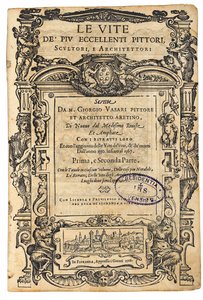 Titelpagina van: Giorgio Vasari, De levens van de meest voortreffelijke Italiaanse schilders, beeldhouwers door Unbekannt