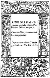 Titelpagina van Lucian, 1521, 1893 door Unbekannt
