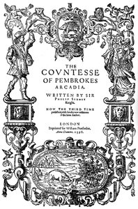 Titelpagina van The Countess of Pembrokes Arcadia door Sir Philip Sidney, derde editie, 1598