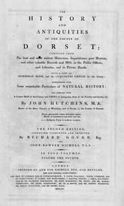 Titelpagina van The History and Antiquities of the County of Dorset, 1815 door Unbekannt