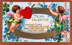 Voor mijn Valentijn, Amerikaanse Valentijnskaart, ca. 1908 door Unbekannt