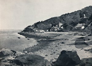 Torquay - Het strand, Babbicombe, 1895 door Unbekannt