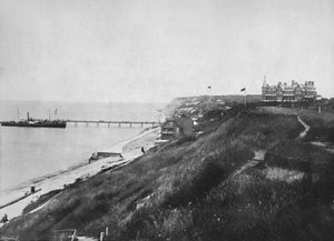 Totland Bay - Een Excursie Stoomboot bij de Pier door Unbekannt