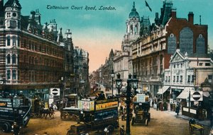 Tottenham Court Road, Londen, 1915, ca. 1900-1930