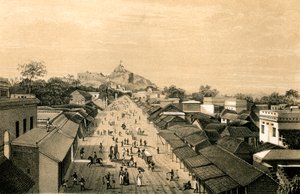 Stad en fort van Trichinopoly, India, 1847 door Unbekannt