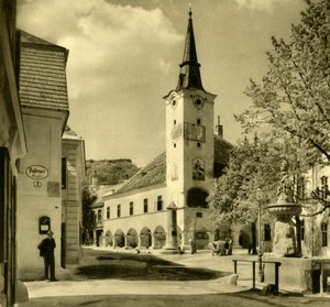 Stadhuis, Gumpoldskirchen, Mödling, Neder-Oostenrijk, ca. 1935 door Unbekannt