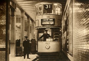 Tram in de Kingsway Subway, Londen, 1931, 1933