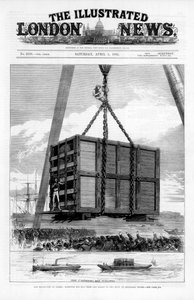 Transport van Jumbo de Afrikaanse olifant naar Amerika, 1882