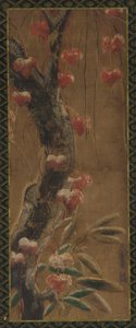 Boom, herfst wijnstok en sneeuw, Edo-periode, 1615-1868 door Unbekannt