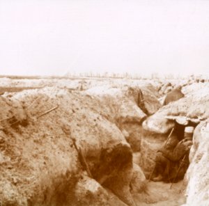 Loopgraven, Champagne, Noord-Frankrijk, ca. 1914-ca. 1918