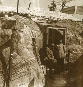 Loopgraven, Champagne, Noord-Frankrijk, ca. 1914-ca. 1918