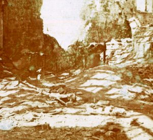 Loopgraven, Pervijze, Vlaanderen, België, ca. 1914-ca. 1918 door Unbekannt