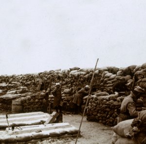 Loopgraven bij Mamelon Vert, Nieuwpoort, Vlaanderen, België, ca. 1914-1918