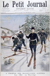 Troepen op ski