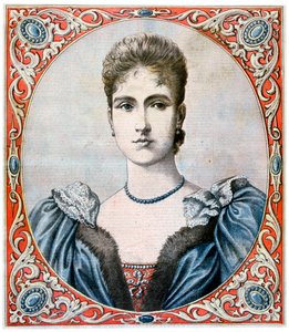 Tsarina Alexandra, keizerin-gemalin van Rusland, 1894 door Unbekannt