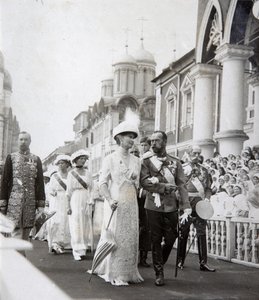 Tsarenfamilie bij de viering van het 300-jarig jubileum van het Huis Romanov, Rusland, 1913 door Unbekannt